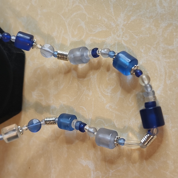 Blue necklace  jg6 - Picture 2 of 5
